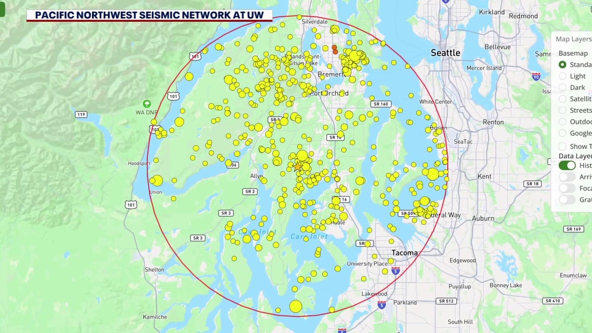 Aftershocks follow 4.2-magnitude earthquake near Gig Harbor, WA