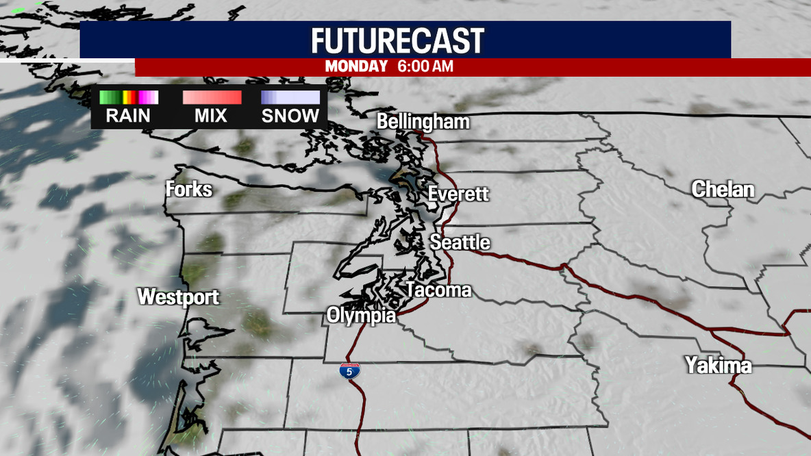 Sunny Sunday, clouds move in Monday