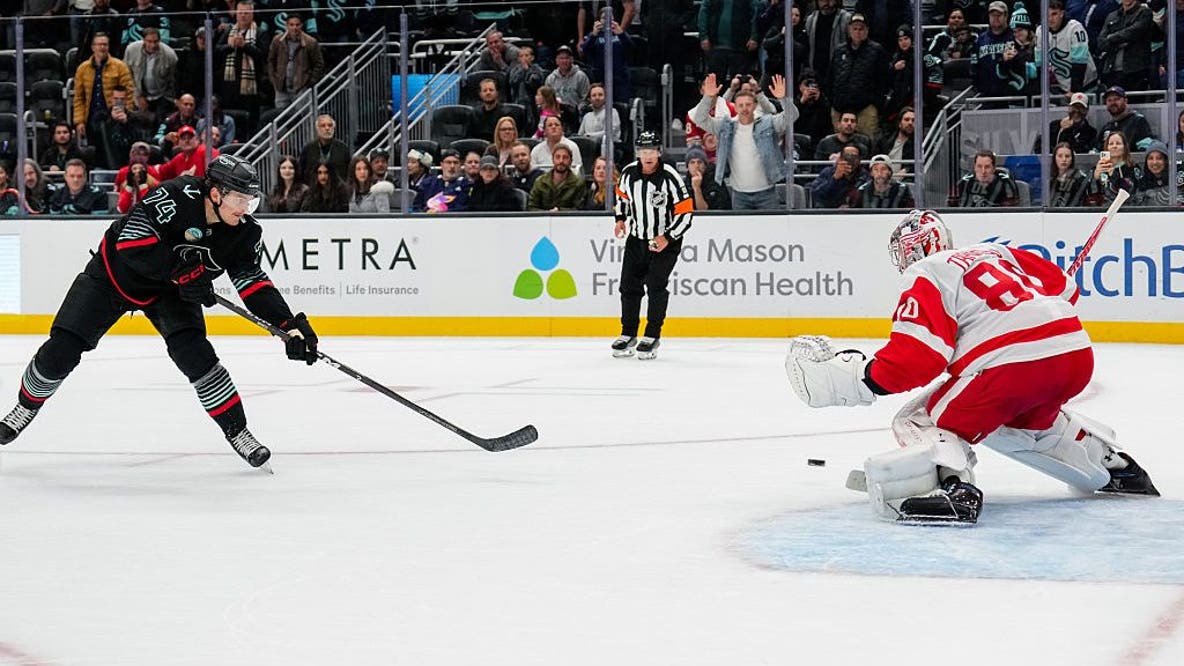 Seattle Kraken blow lead, beat Red Wings 4-3 in shootout