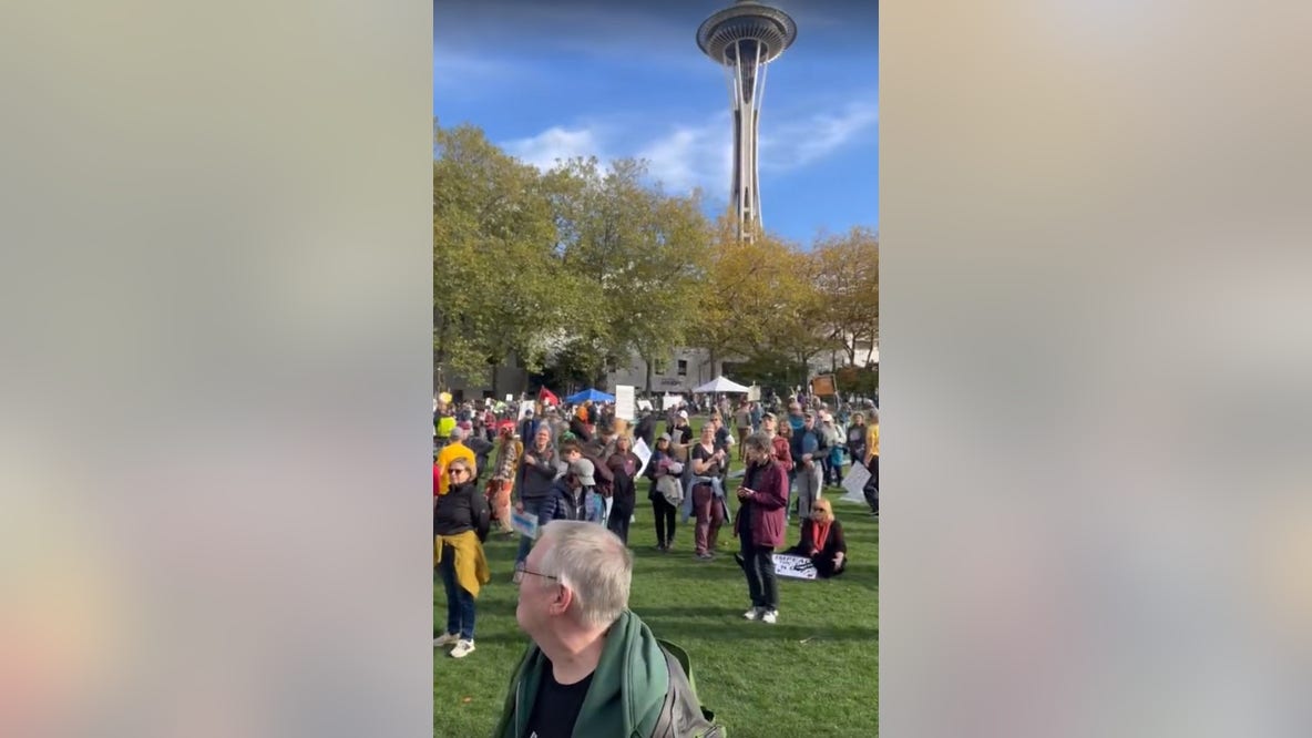 No Kings rally draws thousands to Seattle Center for Voting Rights fair