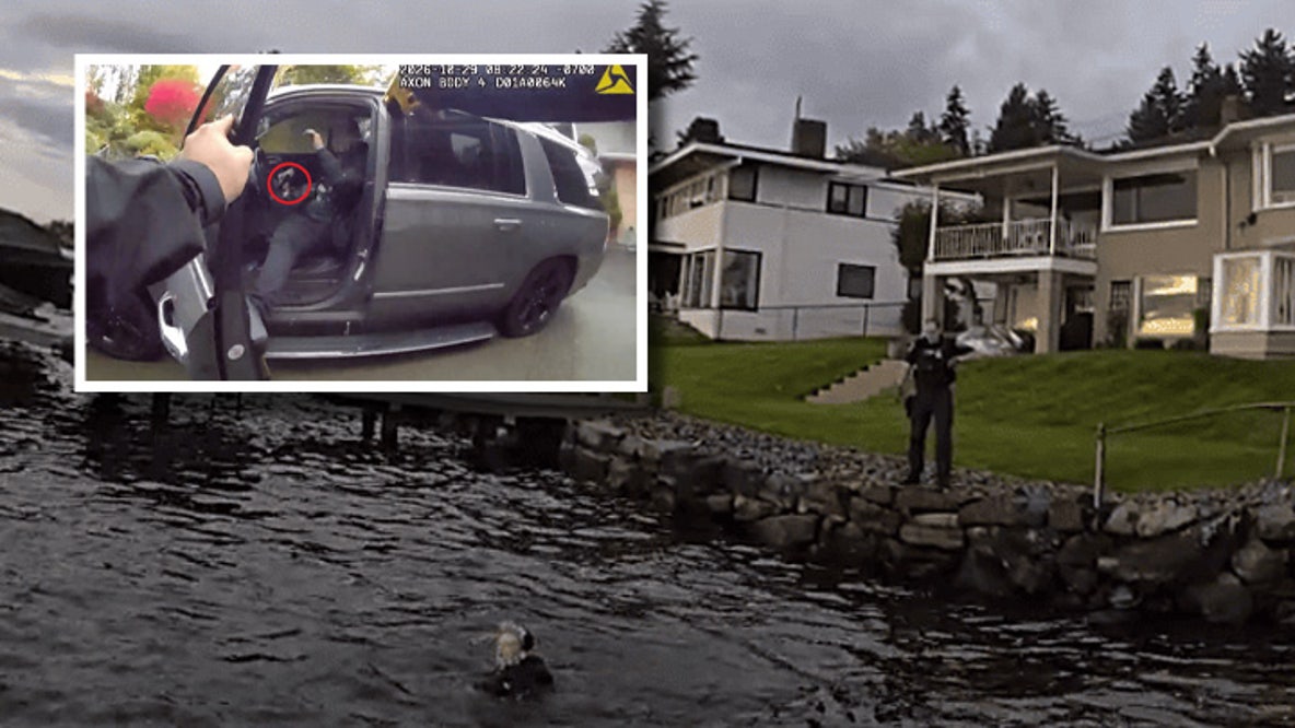 Armed North Seattle car thief arrested after jumping into Lake Washington