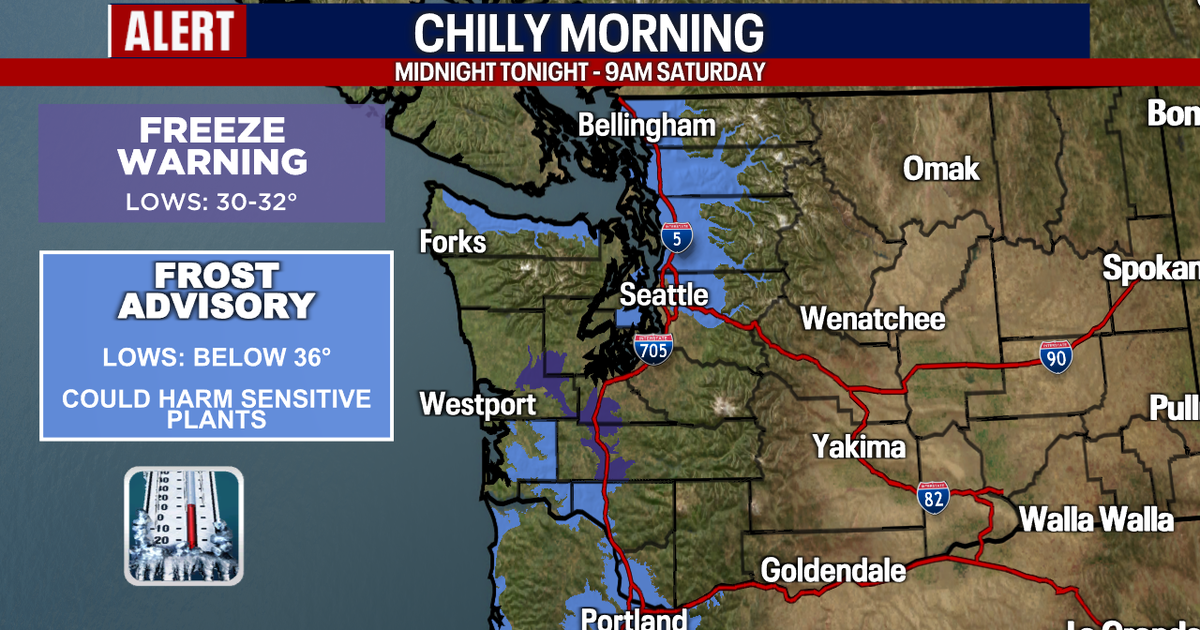 Seattle forecast: Cold start Saturday, great weather for Halloween