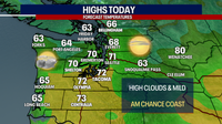 Seattle weather: Passing clouds Friday, highs in the low 70s