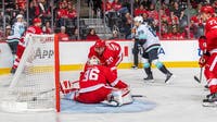 Gaudreau scores twice as Seattle Kraken beat Red Wings 6-3