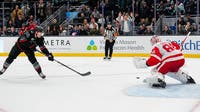 Seattle Kraken blow lead, beat Red Wings 4-3 in shootout