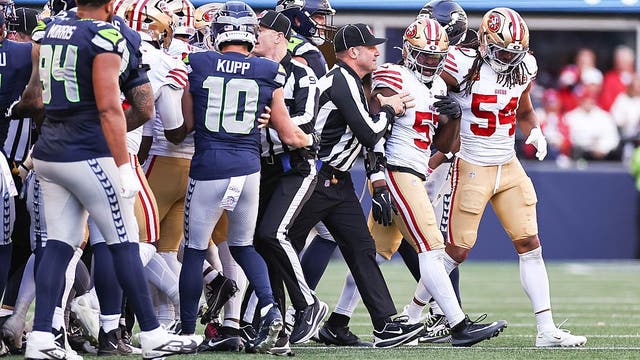 NFL suspends 49ers' Greenlaw after Seattle Seahawks headbutt