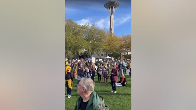 No Kings rally draws thousands to Seattle Center for Voting Rights fair