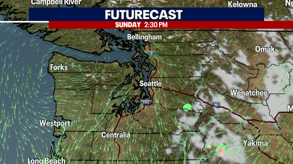 Skies clearing for the rest of the weekend. 