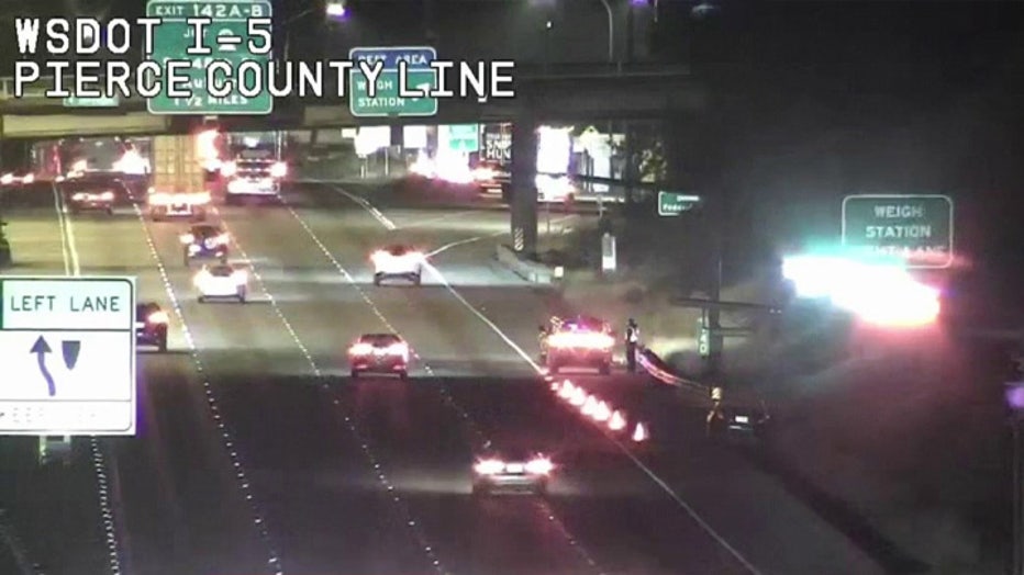 Troopers are seeking witnesses to a shooting that happened on northbound I-5 near the Federal Way Rest Area just after 2 a.m. on Friday.
A passenger in a dark-colored SUV fired at another vehicle, striking the driver twice in the legs and sending them to a nearby hospital.
Authorities report that no arrests have been made and are asking anyone with information to contact the Washington State Patrol.