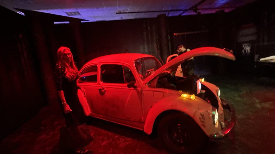 Attorney and former prosecutor Anne Bremner stands next to a replica of the vehicle police said Ted Bundy used to kidnap and kill his victims.