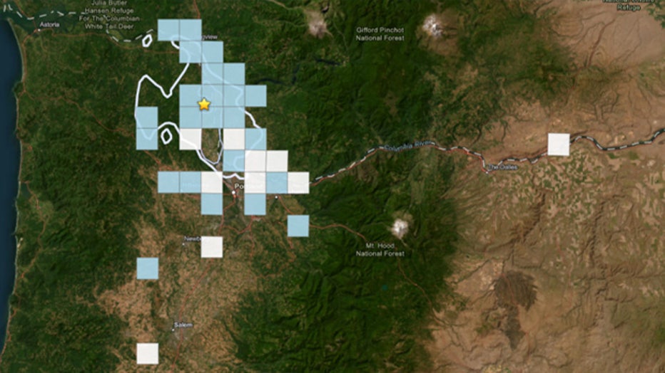 A magnitude 3.0 earthquake struck near the Oregon-Washington border Thursday morning. So far, more than 100 people reported feeling the earthquake to the USGS. The majority of the felt-it responses came from the Portland, Oregon area, but many in southwest Washington also felt the tremor.