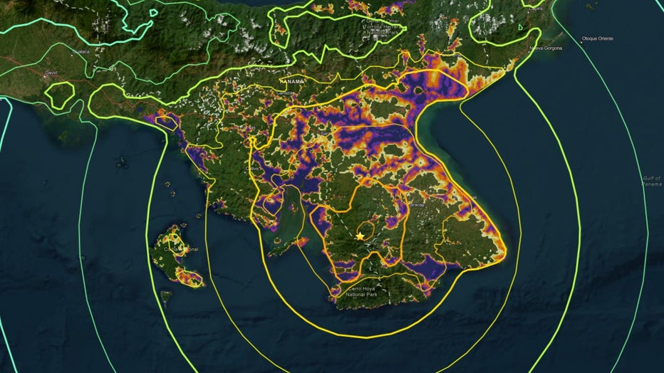 A magnitude 7.6 earthquake struck near Pitaloza Arriba, Panama, on Friday morning, followed by two strong aftershocks greater than magnitude 5.0. The USGS reports that the shaking triggered significant potential for both landslides and soil liquefaction in the region. No fatalities have been reported yet, though geologists warn that damage is possible from the seismic activity.