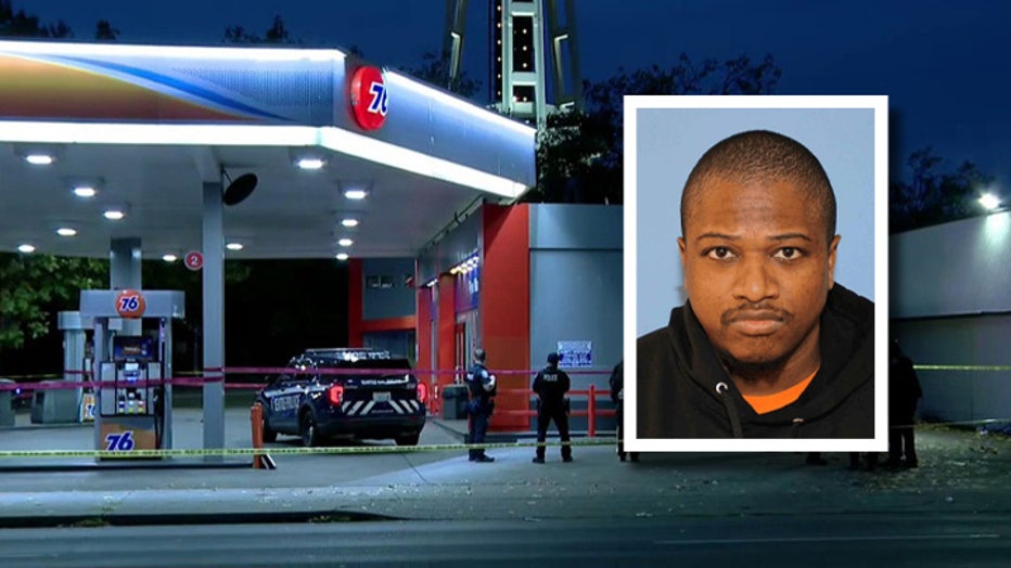 Seattle police are searching for 33-year-old Michael Oneal Fleming, who is considered armed and dangerous in connection with the fatal shooting of a gas station clerk. Investigators stated the Oct. 13 incident was not a robbery, as the suspect purchased a drink before going behind the counter and shooting the victim. Authorities urge anyone with information on Fleming's whereabouts to call 911 immediately rather than approach him.