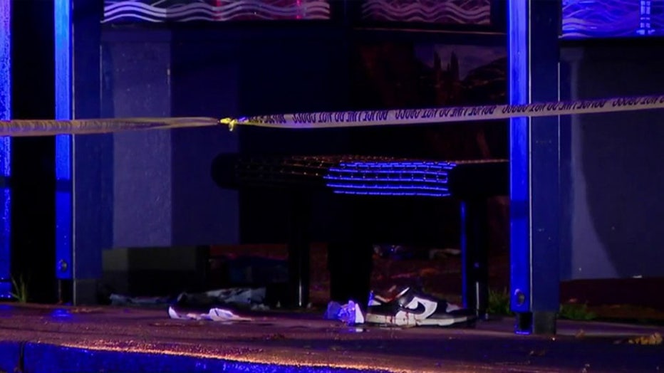 Two men were hospitalized Wednesday night after a bus argument led to a shooting on Rainier Avenue South and South Holden Street. Police say the suspect shot both victims after they exited the bus, firing up to 11 times before fleeing on foot. Seattle police searched the area with a K9 unit but did not locate the suspect; detectives are investigating.