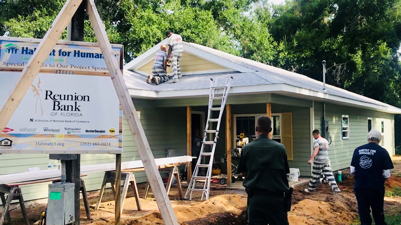 Lake County inmates build Habitat for Humanity home