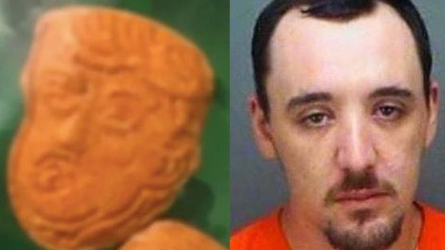 Police: Florida man busted with Trump-shaped ecstasy pills
