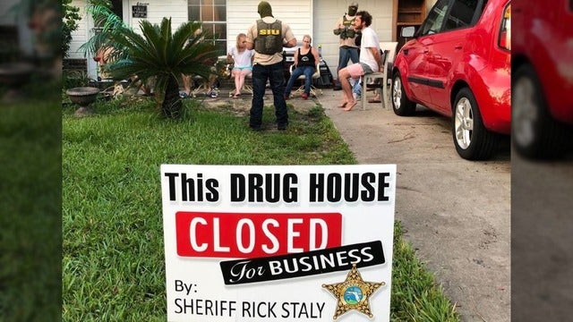 Florida drug house 'closed for business' after search warrant and arrests