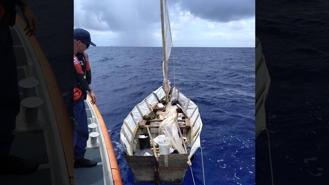 Five Cubans discovered on makeshift sailboat in Florida Keys, US Coast Guard says