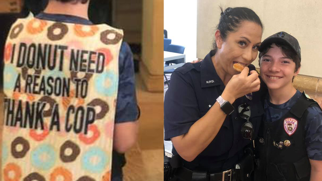 Florida boy thanks cops in all 50 states by bringing them donuts