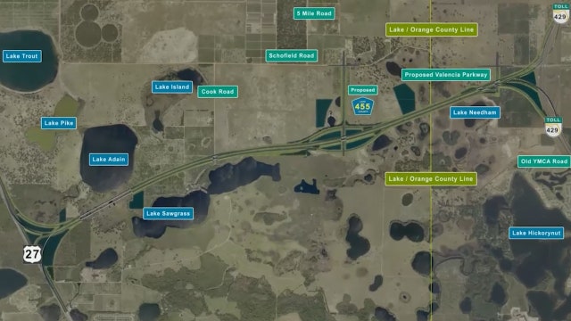 Proposed toll road would connect Orange, Lake counties