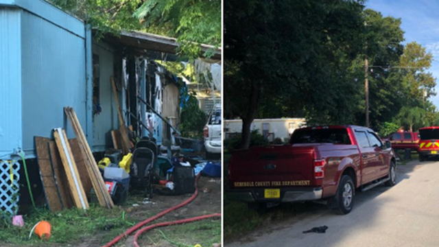 7 kids, 3 adults injured in Seminole County mobile home fire