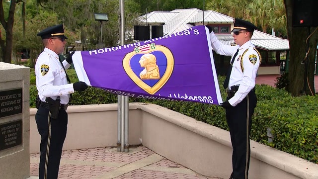 Purple Heart Memorial restored in Mount Dora