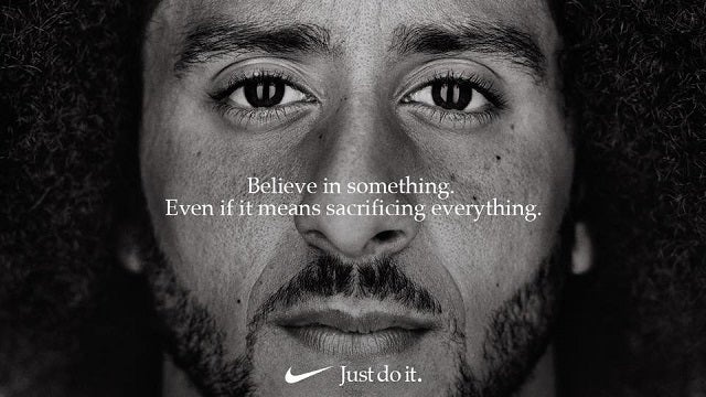 Colin Kaepernick's Nike commercial is nominated for an Emmy Award