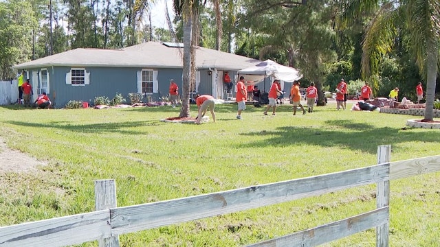Disabled veteran receives home makeover