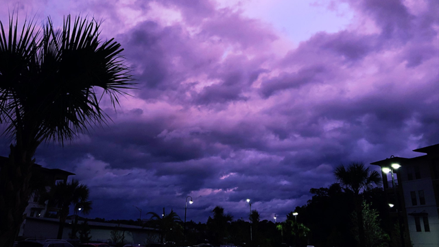 Florida sky turns purple after Hurricane Dorian