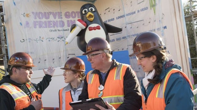 'Wheezy' the penguin arrives at Disney's Toy Story Land