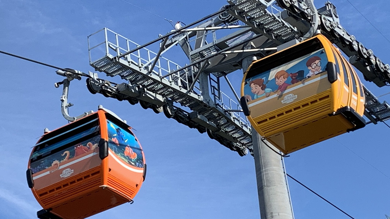 Disney Skyliner gondolas open today, allowing guests to take flight