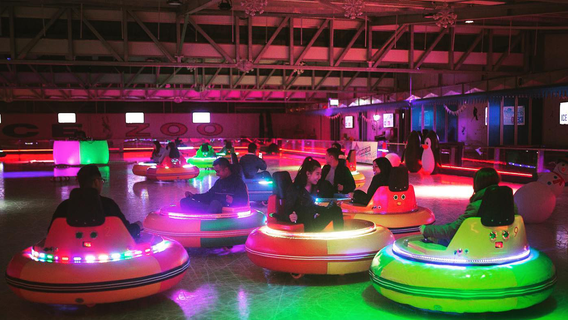 Nighttime ice skating rink with bumper cars is coming to Central Florida