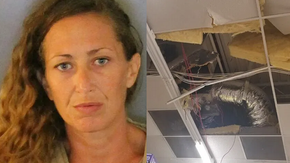 Florida woman leads police on hours-long chase through ceiling after allegedly trying to shoplift