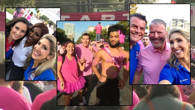 Thousands gather at Lake Eola for the 'Making Strides Against Breast Cancer' event