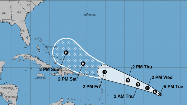 Tropical depression forms, expected to become a hurricane later this week