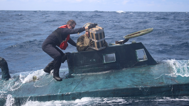 Florida-based Coast Guard crew busts submarine carrying over $165 million worth of cocaine