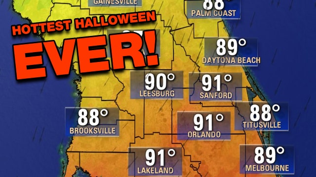 Central Florida experiences hottest Halloween ever, cold front incoming for the weekend
