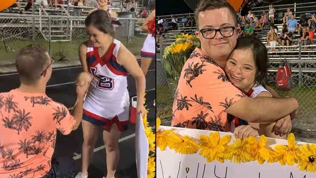 Heartwarming video shows Florida boy asking girlfriend, both with Down syndrome, to homecoming