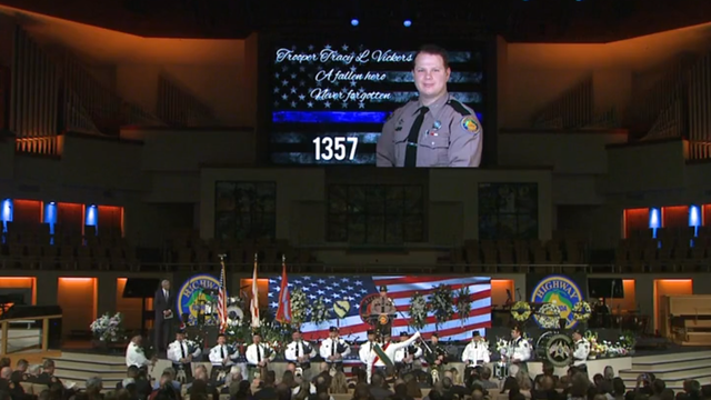 Thousands gather for funeral of Florida Highway Patrol trooper killed in crash