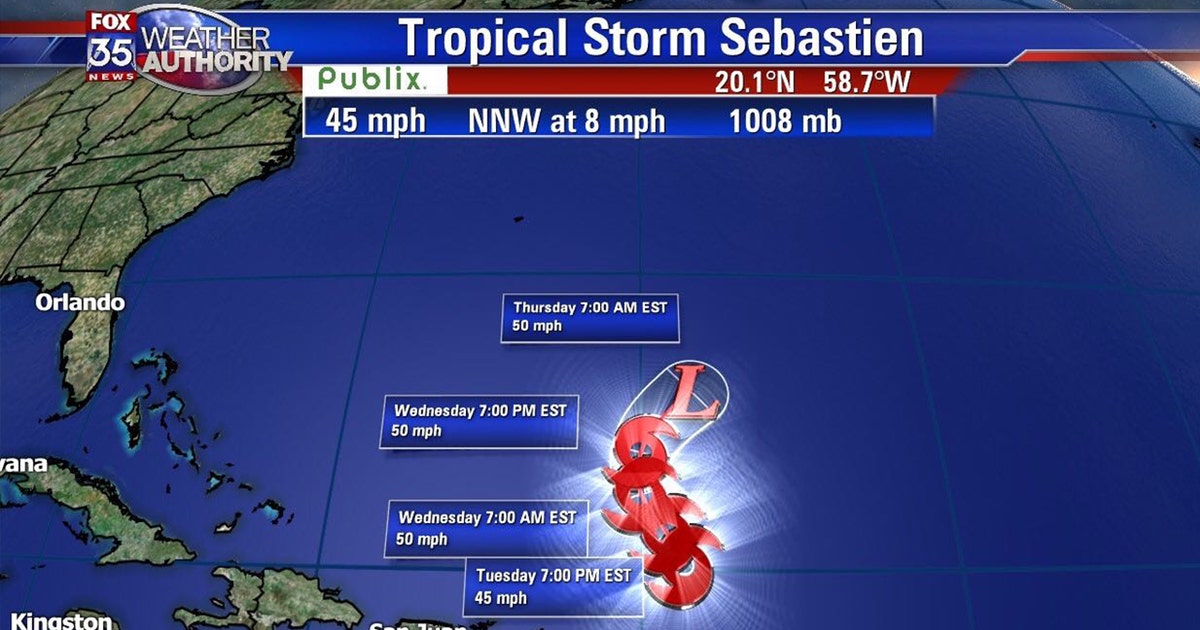 Tropical Storm Sebastien forms in the Atlantic | FOX 51 Gainesville