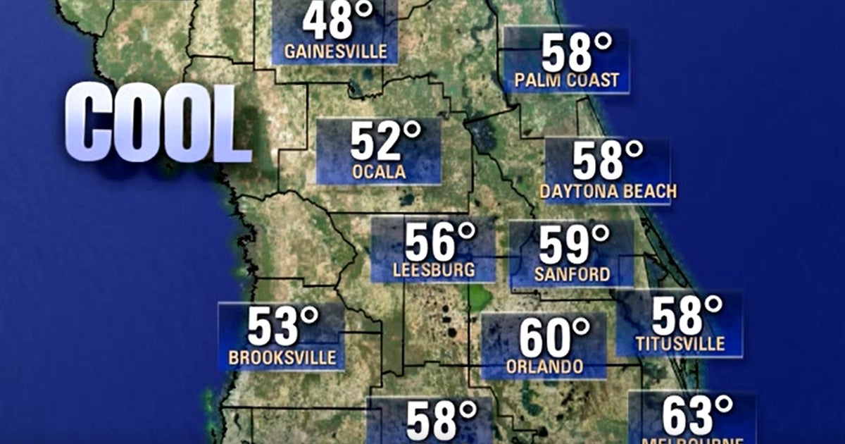 Cold front to drop temperatures in Central Florida into the 40s and 50s ...