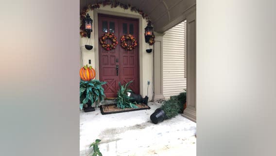 VIDEO: Bear ransacks front porch after woman leaves out apple cider vinegar