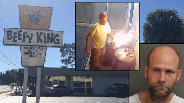 Police: Security video released of suspected arsonist at Beefy King