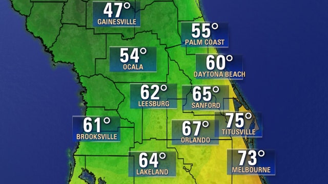 Finally fall! Cold front brings temperatures in Central Florida down to the 40s