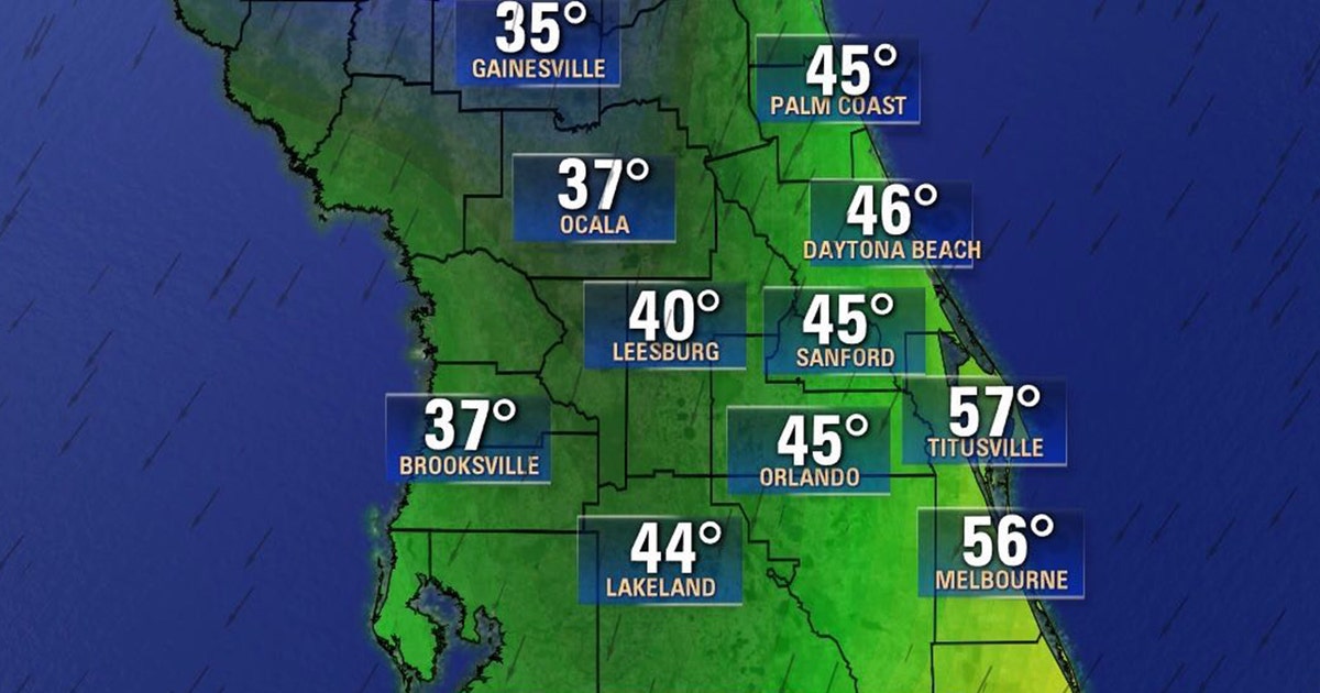 Mid-week cold front drops temperatures into the 30s and 40s in Central ...
