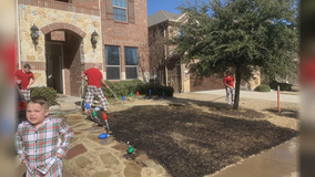 After getting magnifying glass for Christmas, McKinney boy catches his front yard on fire