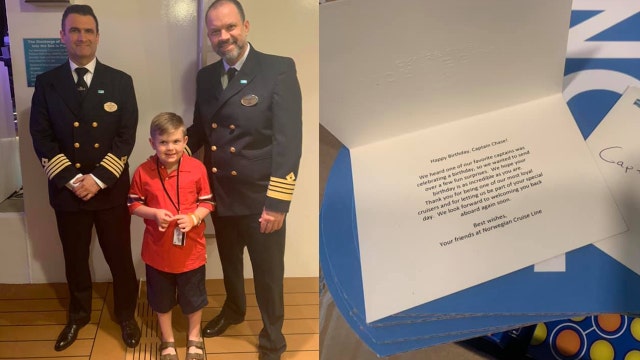 Norwegian Cruise Lines sends birthday party goodies for cruise-line ‘obsessed’ boy with autism