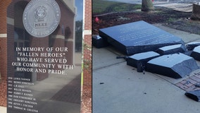 Monument honoring fallen Daytona officers destroyed in accident