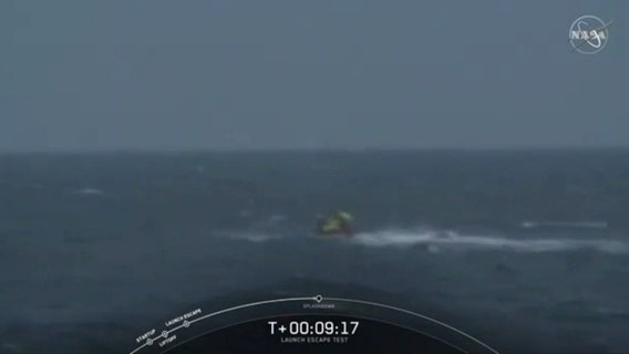 Officials warn beachgoers to look out for debris following successful SpaceX abort test launch