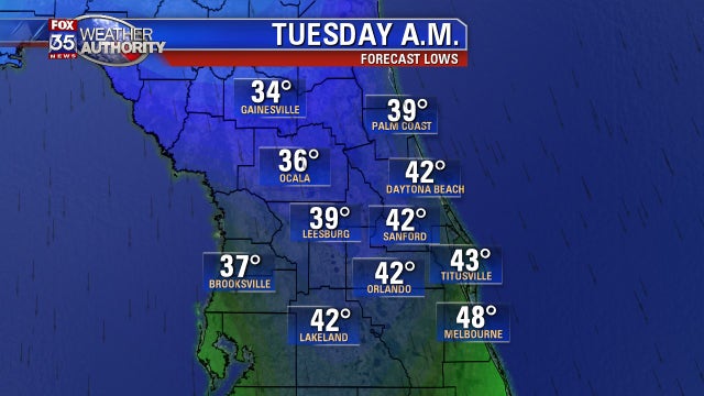 After record mid-January heat, Central Florida to drop into the 30s and 40s next week